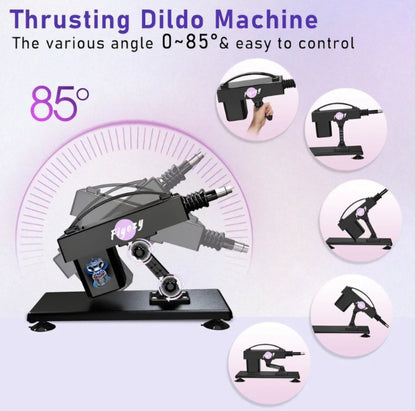 Sex Machine Automatic Dildo Machine for Women, Thrusting Sex Toys Fuck Machine with Remote Controller, Masturbation Machine Realistic Dildos with 3xlr Connector Adult Toys Vagina Anal Sex Stimulation