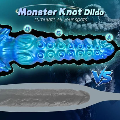 9.7in Huge Monster Tentacle Dildo, Big Fantasy Alien Knot Dildos
Thick Silicone Ribbed Dildo, Strong Suction Cup for G Spot & P Spot, Large Octopus Dildo, Anal Sex Toys for Women Men Couples