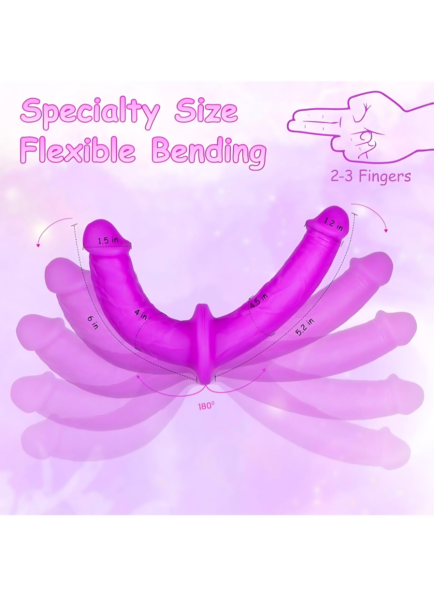 Strap On Dildo Women Sex Toys - Double Dildo Strapon Sided Dildos with Harness, Double Ended Dildos Lesbian Sex Toys for Couple, Long Anal Fantasy Silicone Pegging Sexual Pleasure Tools for Women