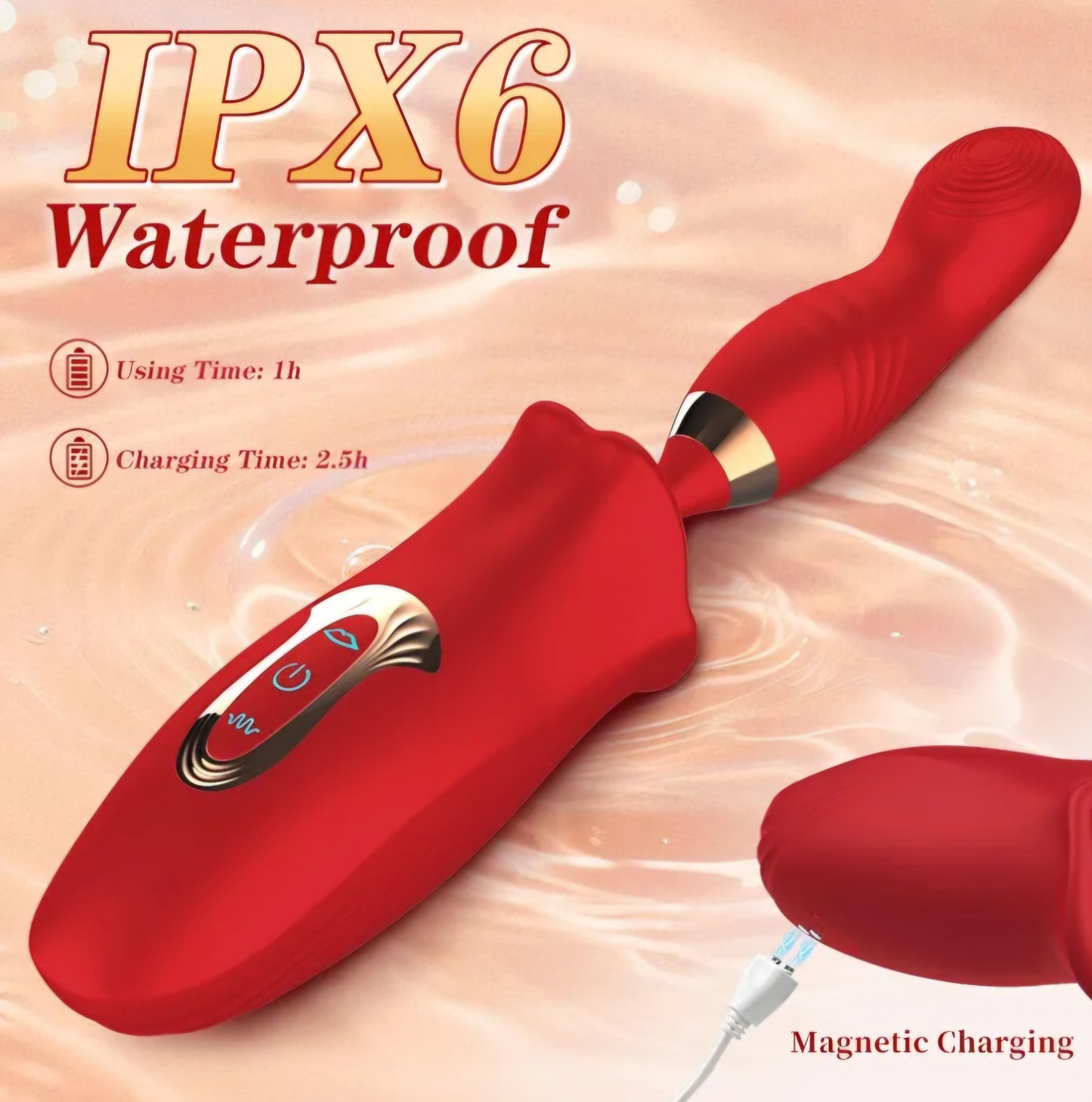 Adult Sex Toys Mouth Sucking Vibrator, 3 in 1 Finger Shaped Bullet Vibrator
Vibrator Dildo Sex Toy Clitoral Massager with 10 Vibrating/Wiggling/Suction Modes, Realistic Mouth Suction Vibrator for Women AMA