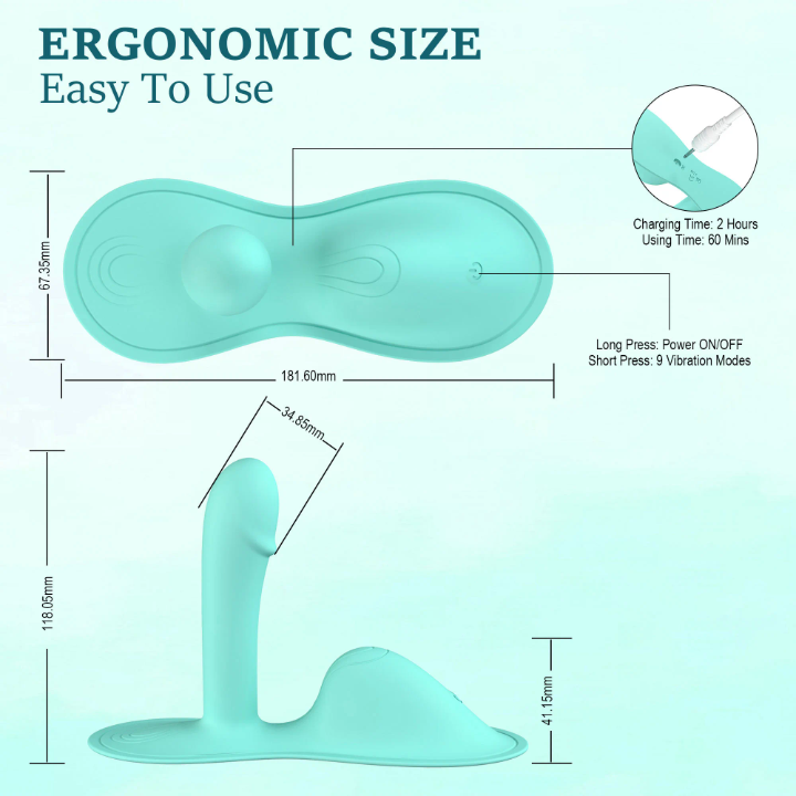 The Siren Saddle, Clitoral and Gspot Ridable Vibrator for Women.