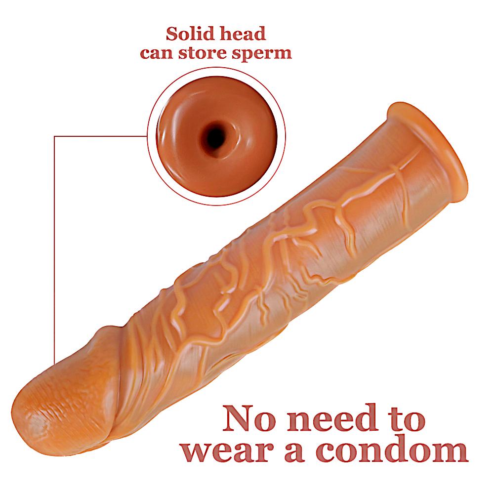 7 Inch Elite Textured Ultra-Elastic Penis Extension Sleeve