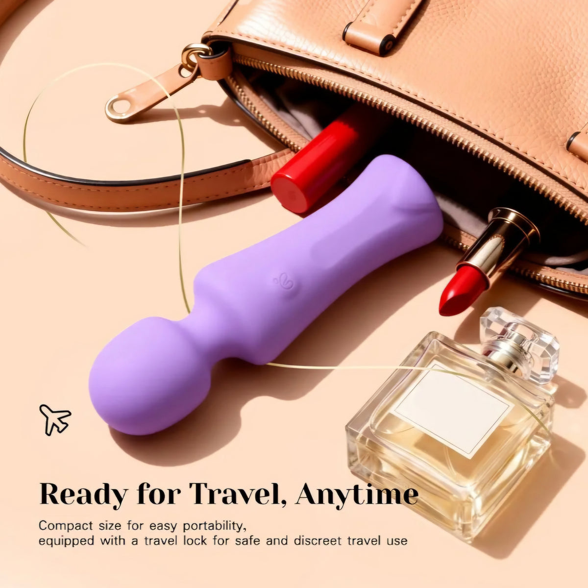 Tracy’s Dog Pocket Wand Vibrator - Mini Cordless Wand Massager for Women Clit Stimulation, 4 Intensity Levels, Waterproof, Rechargeable Travel-Friendly Adult Sex Toy for Solo & Couples, Sex Games