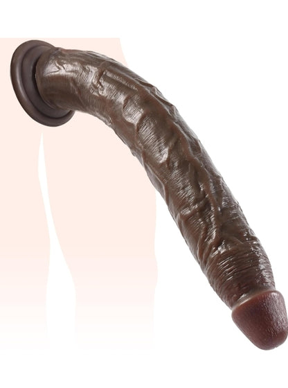 14 Inch Realistic Long Dildo, XXXL Huge BBC Big Black Dildo Giant Thick Dildos with Small Glans, G-spot Stimulate Prostate Massager Anal Butt Plug Sex Toys for Men/Women/Couples with Suction Cup
