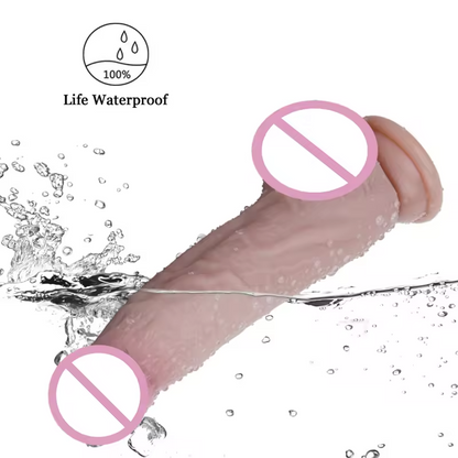 Ultra-Realistic Thick Boy Silicone Dildo with Strong Suction Cup Base – 8.26 x 1.96 Inches