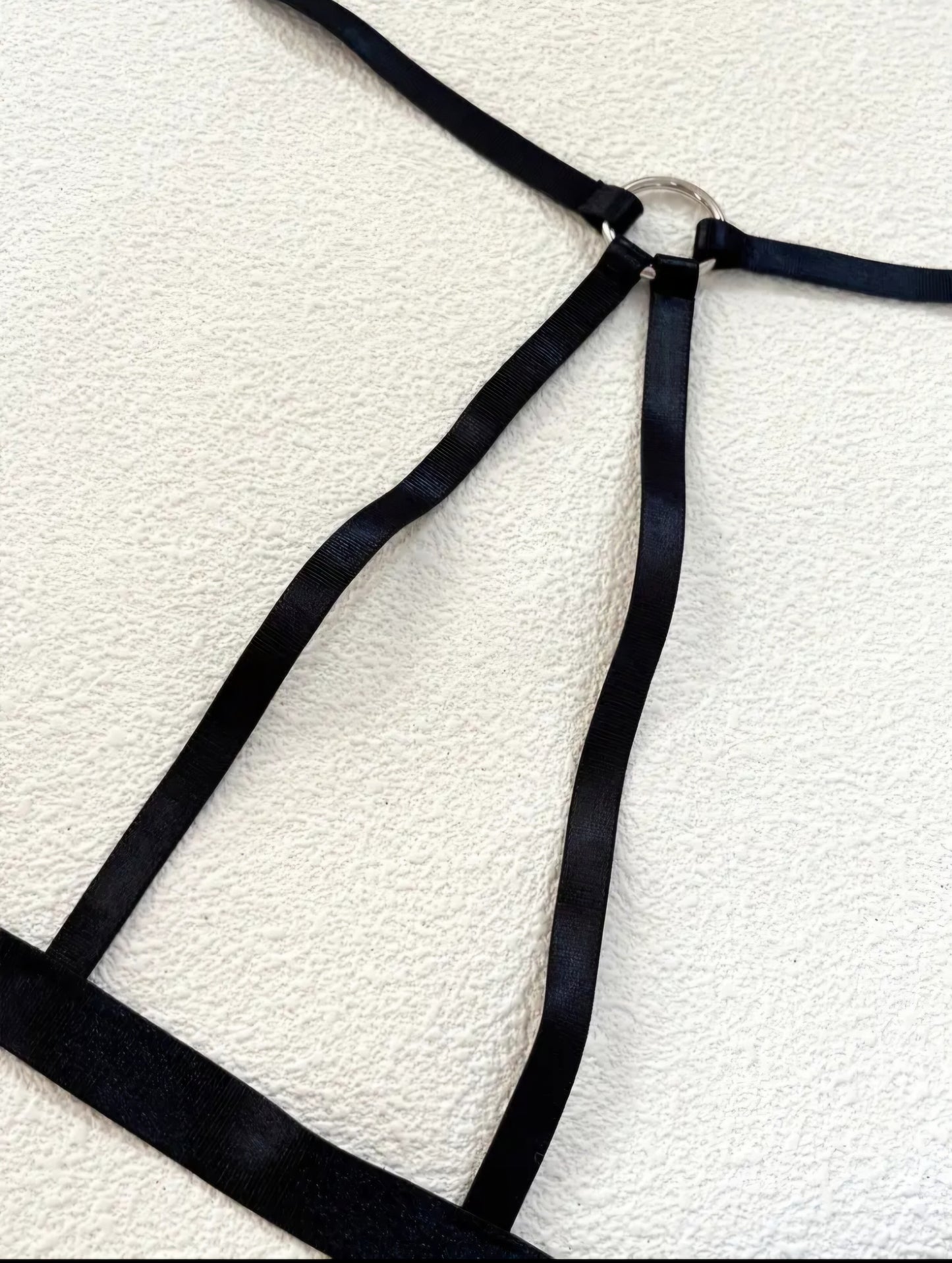 🖤 Flirtatious 3-Piece Black Eyelash Lace Lingerie Set - Size L 🖤