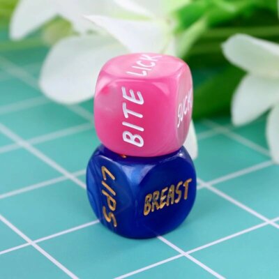 Two piece dice set, action & body part