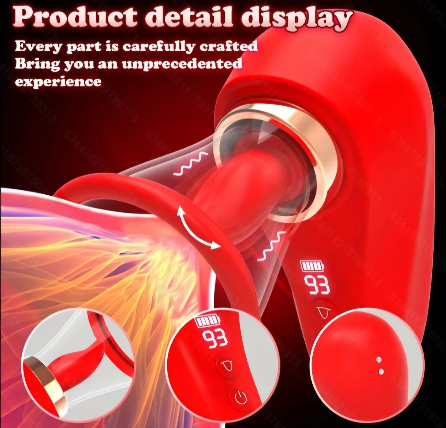 2-in-1 Oral Simulation Sucking Vibrator - 9 Licking Modes & 3 Suction Intensities - Waterproof, Magnetic Charging, Soft Silicone Massager for Couples & Solo Play