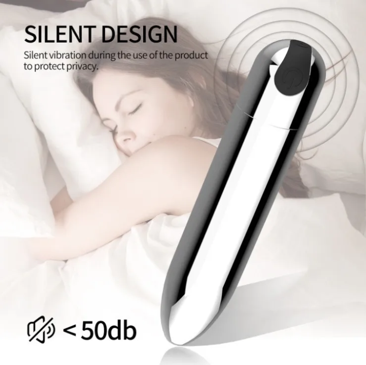 10-Frequency Bullet Vibrator – USB Rechargeable Personal Massager Travel Bullet