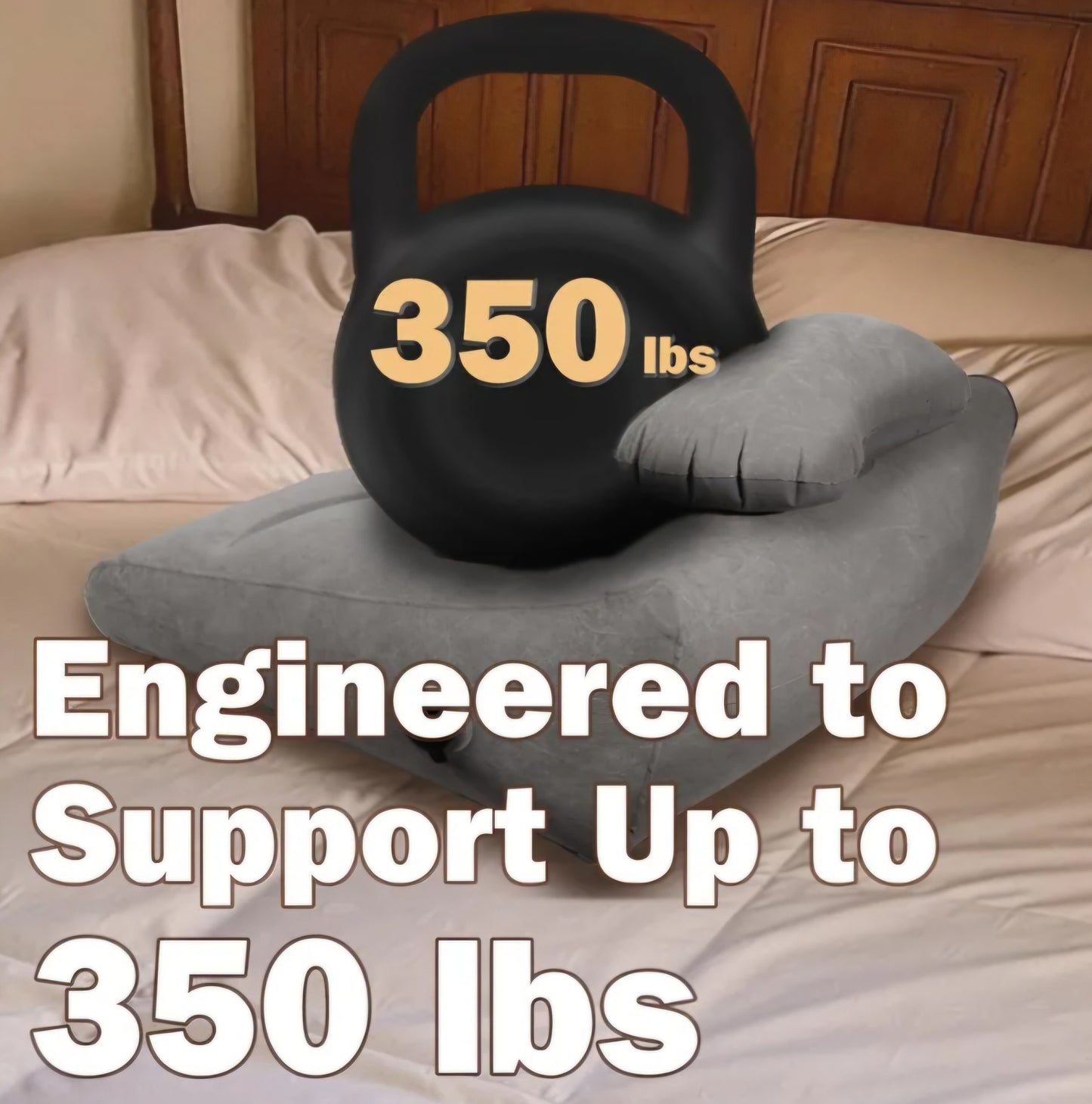 Inflatable Sex Pillow, Triangle Velvet Sex Wedge Cushion, Sex Toys for Adults, Fun Sex Bedroom Stuff for Couples with Eco-Friendly Inflation Bag, Fleshlight Pillow Sex Cushion for Men Women