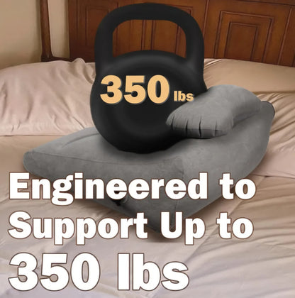 Inflatable Sex Pillow, Triangle Velvet Sex Wedge Cushion, Sex Toys for Adults, Fun Sex Bedroom Stuff for Couples with Eco-Friendly Inflation Bag, Fleshlight Pillow Sex Cushion for Men Women