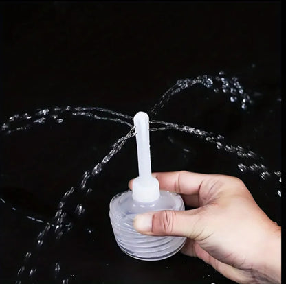 180ml Accordion-Style Travel Enema Bulb – Flexible Nozzle Personal Irrigator
