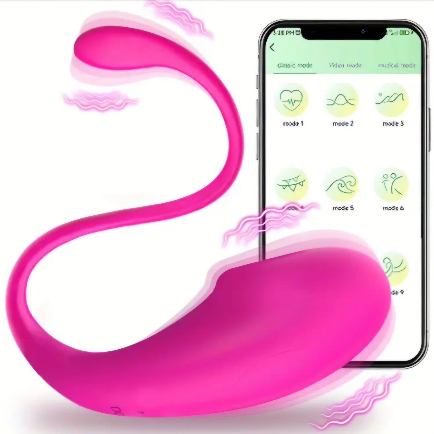 App Controlled Wearable/ Insertable Panty Vibrator, USB Rechargeable