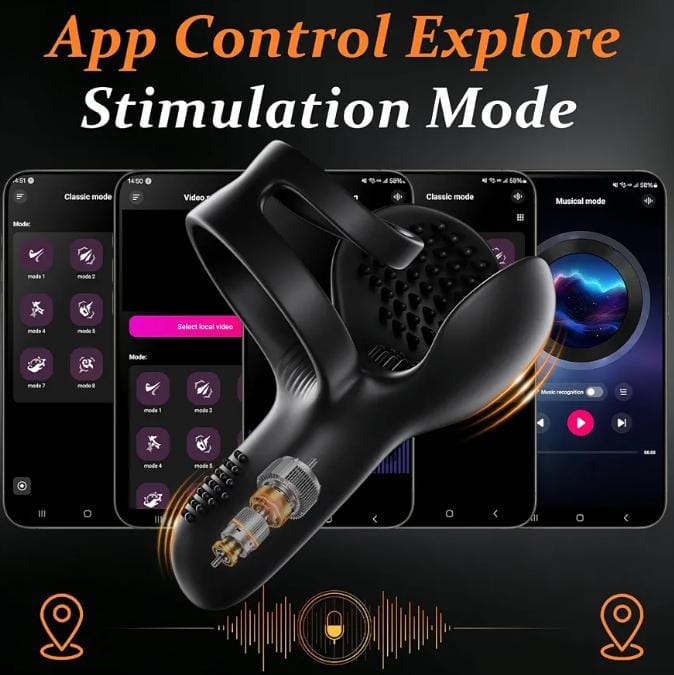 Vibrating Cock Ring for Men,9 Vibration Modes Couples Adult Sex Toys
Liquid Silicone, IPX6 Waterproof, Vibrator for Men,Discreet Packaging