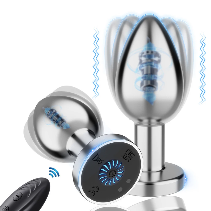 Premium Remote-Controlled Vibrating Plug – 10 Frequencies, Waterproof Medical-Grade Silicone