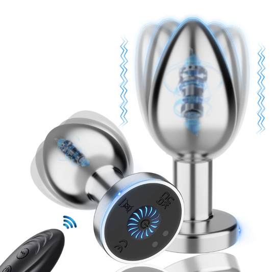 Premium Remote-Controlled Vibrating Plug – 10 Frequencies, Waterproof Medical-Grade Silicone