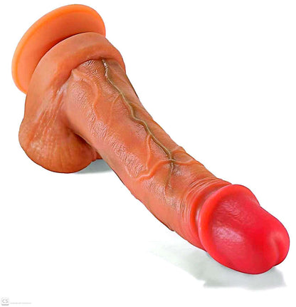 7-Inch Realistic Silicone Dildo with Suction Cup Base