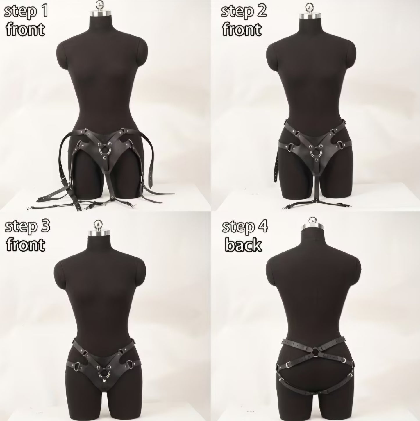 Adjustable PU Leather Strapon Harness Belt – Sexy Rave Festival & Lingerie Body Harness for Women