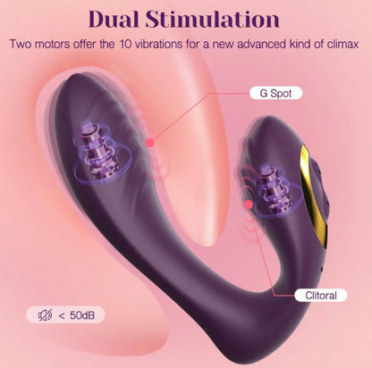 Tracy's Dog Wearable Clitoral G-Spot Vibrator, Adult Sex Toys for Women
Flexible panty vibrator with remote control, 10 vibrations, powerful quiet stimulator for solo & couples play, erotic massage