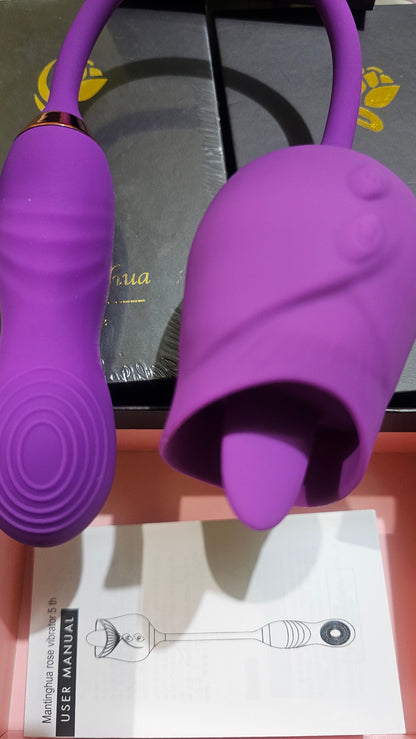 Licking Rose Fingering Design G-spot Vibrator.