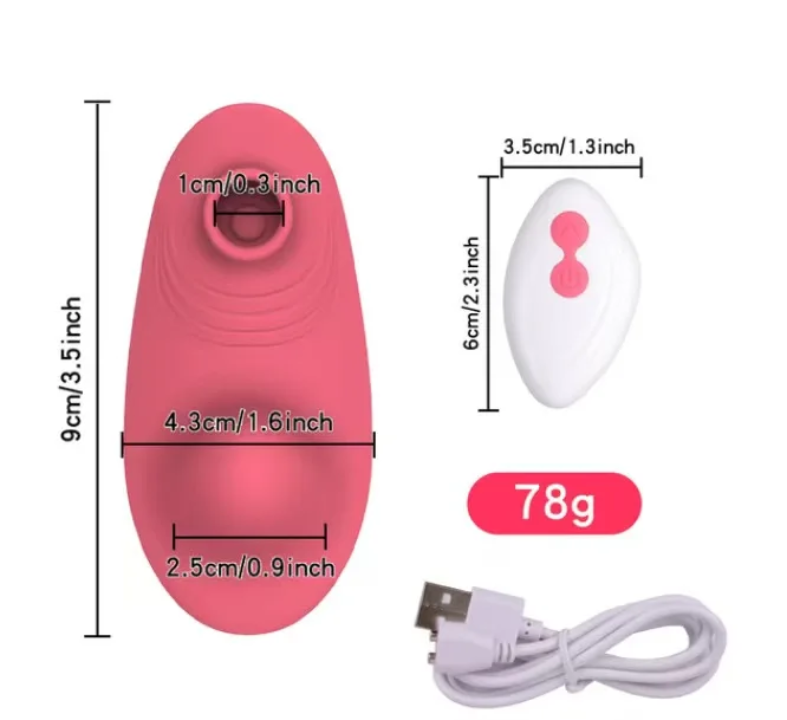 Jump Jump Sister Vibrating and Sucking Panty Wearable Tpy for Female Women Public Wear/Play