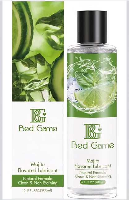 Water-Based Mojito Flavored Lubricant Personal Lube for Men, Women, and Couples, Massage Gel PH Balanced Massage Oil with Non-Sticky Natural Travel Sized Lube - 6.8 Fl Oz