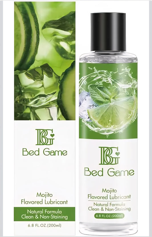 Water-Based Mojito Flavored Lubricant Personal Lube for Men, Women, and Couples, Massage Gel PH Balanced Massage Oil with Non-Sticky Natural Travel Sized Lube - 6.8 Fl Oz