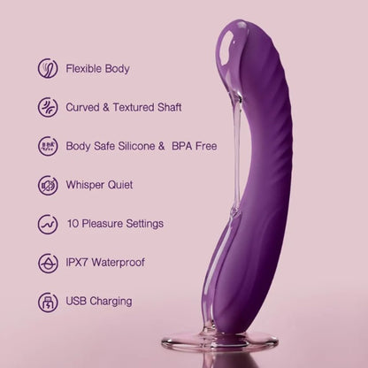 Tracy's Dog Adult Sex Toys, Powerful G Spot Vibrator for Women & Couples
Realistic soft silicone vibrating dildo massager with 10 vibration modes, rechargeable, waterproof & body-safe