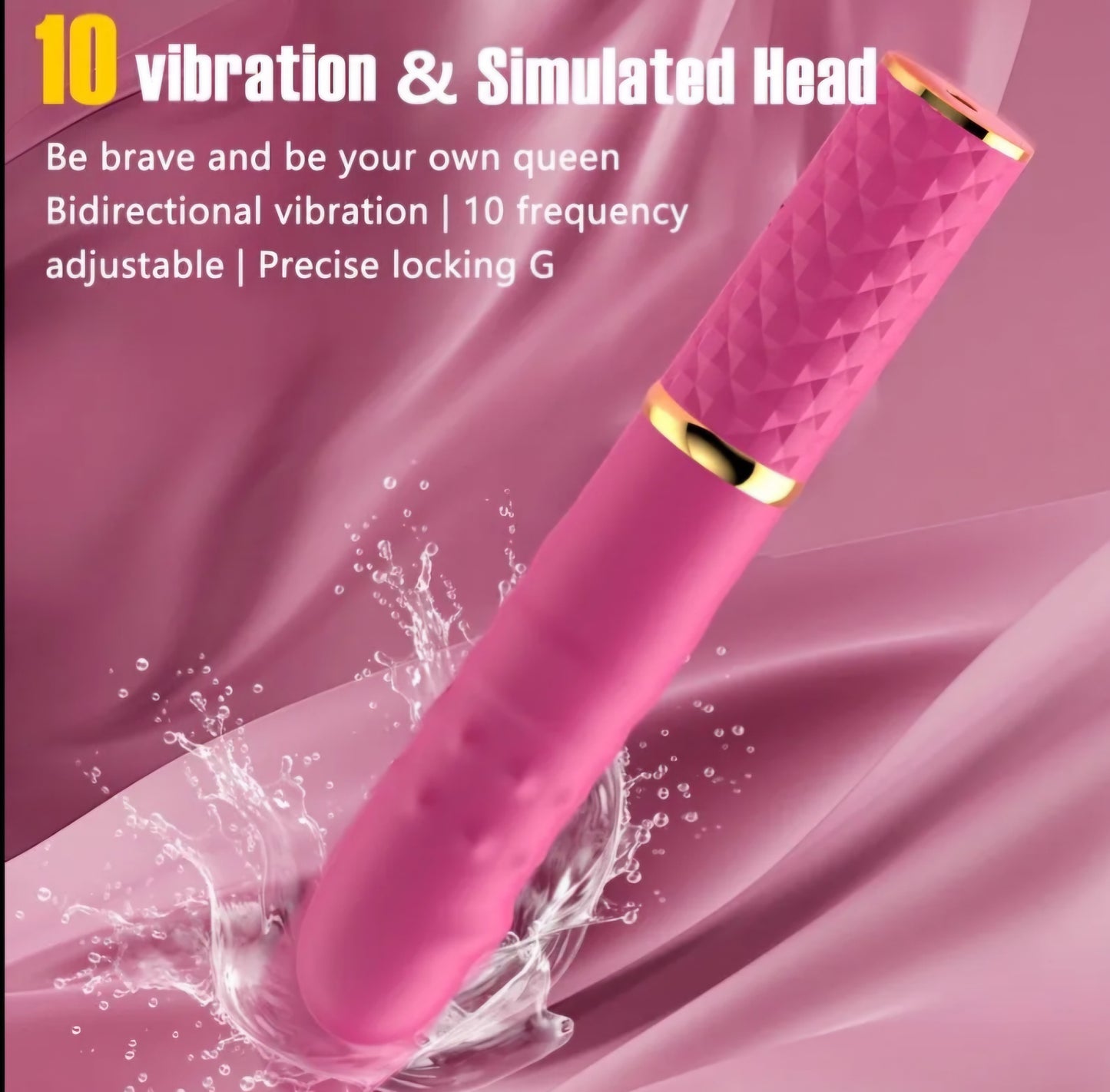 Premium 2-in-1 Automatic Thrusting Vibrator & Hands-Free Sex Machine | 10 Intense Modes, Suction Cup Base & USB Rechargeable