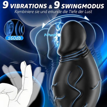 Anal Plug Sex Toys for Women,APP Control Butt Plug Anal Dildo Vibrator with 9 Rotating and Vibrating,Silicone Prostate Massger Anal Toys Adult Toys for Men FL LB