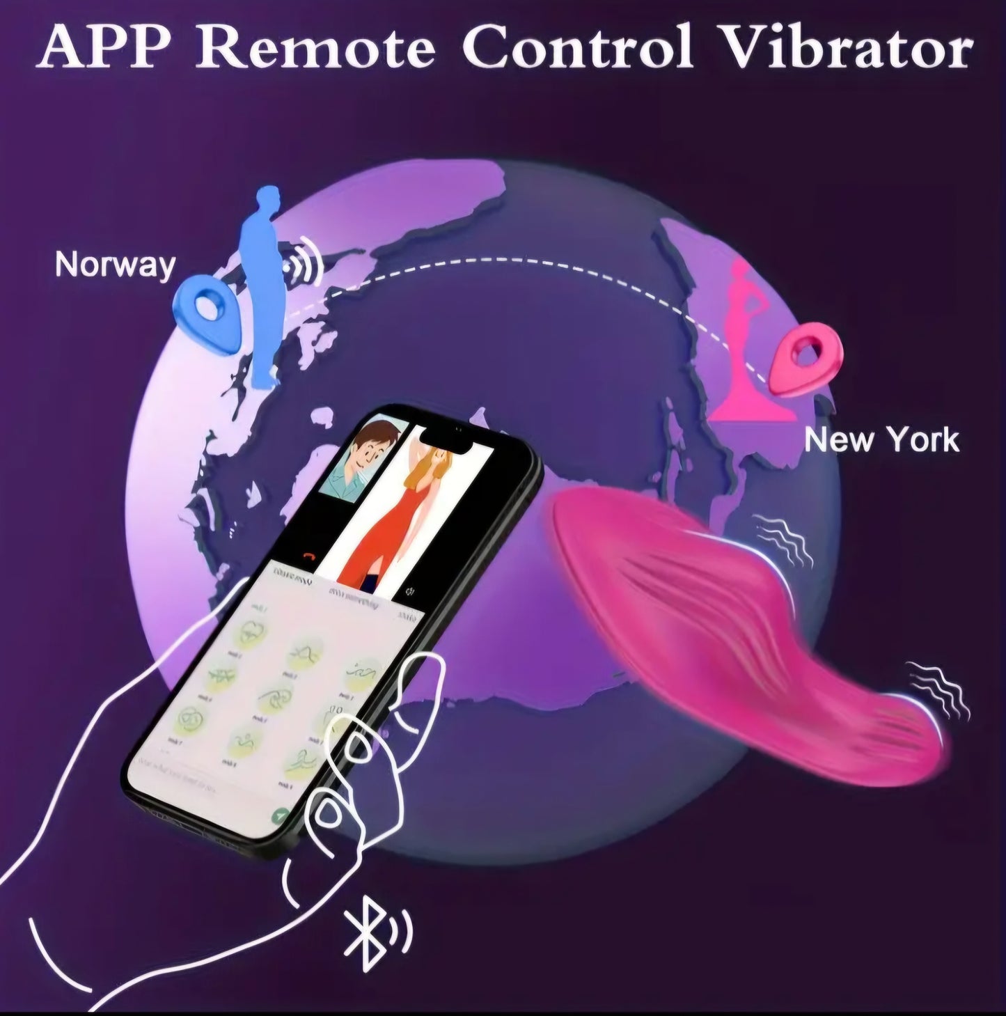 App Controlled Wearable Vibrator/Panty Vibrator (Opp Bag)