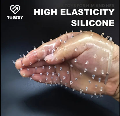 5 Piece Reusable Wolf Condom Sleeve