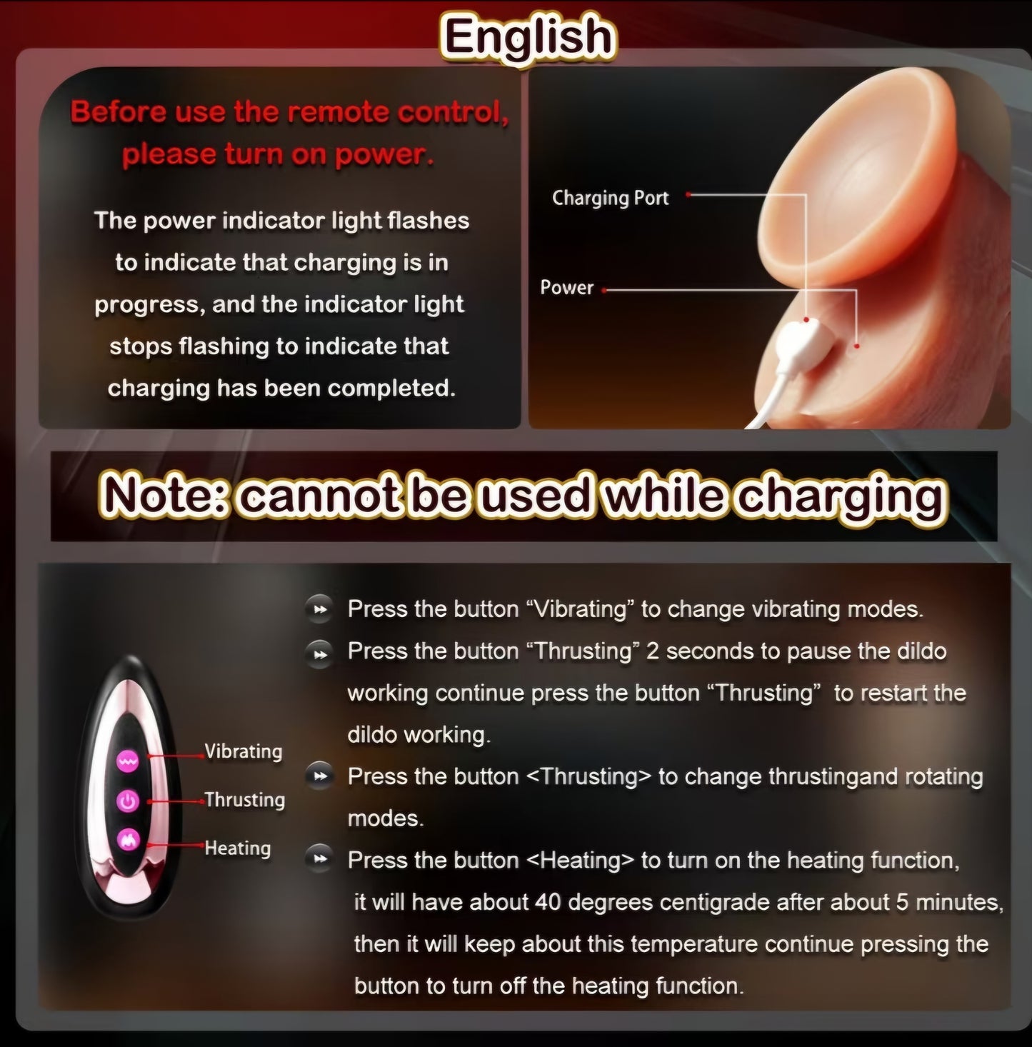 Dual-Motion Euphoria: 13-Speed Thrusting & Vibrating Remote Dildo