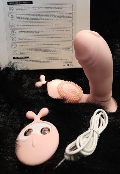Remote Controlled Butterfly Wearable Vibrator with Bunny Ear