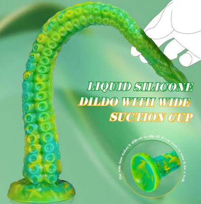Tentacle Dildo Anal Sex Toys - 13" Long Anal Dildo Butt Plug with Strong Suction Cup, Silicone Octopus Anal Toys G Spot Dildo & Prostate Massager Adult Sex Toy for Men & Women AMA