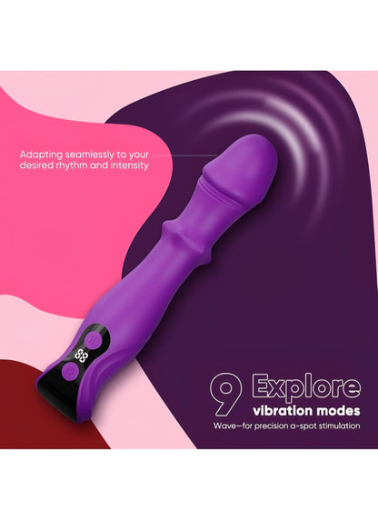 Vibrator Thrusting Dildo Sex Toys - Dildos G Spot Vibrator Woman Sexual Pleasure Tools for Women,Prostate Massager with 9 Thrusting Dildos, 9 Vibrating Modes,Female Vibrator Adult Toy Sex Novelties