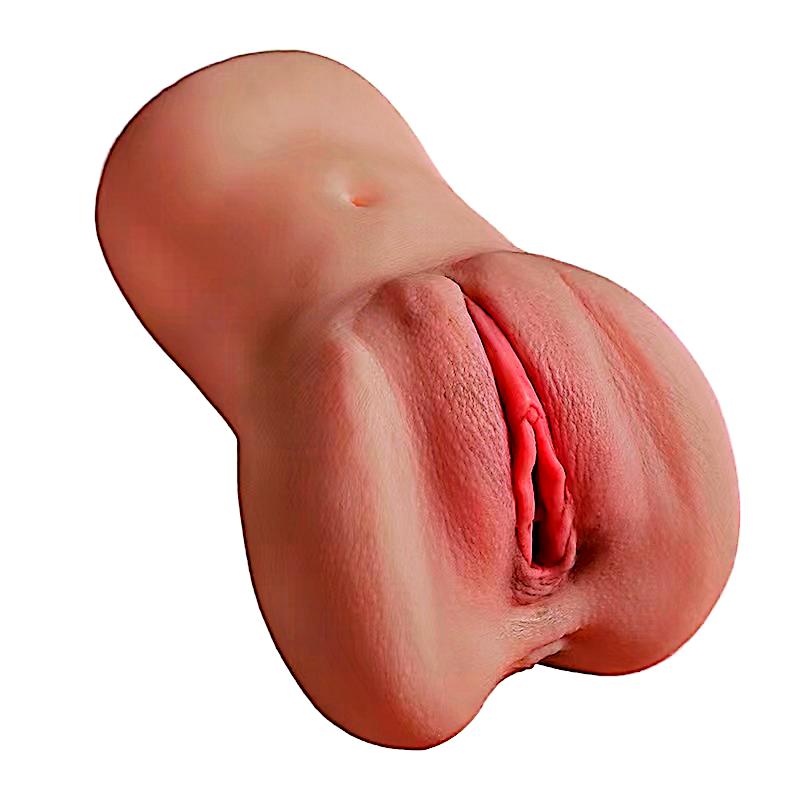 2-in-1 Life-Like Soft Silicone Male Masturbator Pocket Pussy Vagina Anus – Ergonomic Realistic Curves