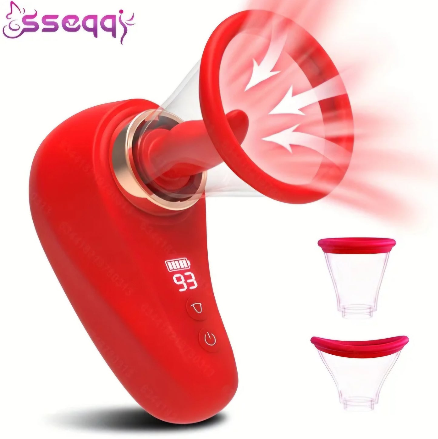 2-in-1 Oral Simulation Sucking Vibrator - 9 Licking Modes & 3 Suction Intensities - Waterproof, Magnetic Charging, Soft Silicone Massager for Couples & Solo Play