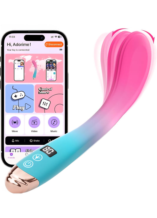 Sex Toys for Women G Spot Vibrator - Adult Toys Women Sex Toy Finger Vibrator with 9 Wiggling & 9 Vibrating, App Control Vagina Vibrator Oral Sex Clitoral Stimulator, Couples Adult Sex Toys & Games