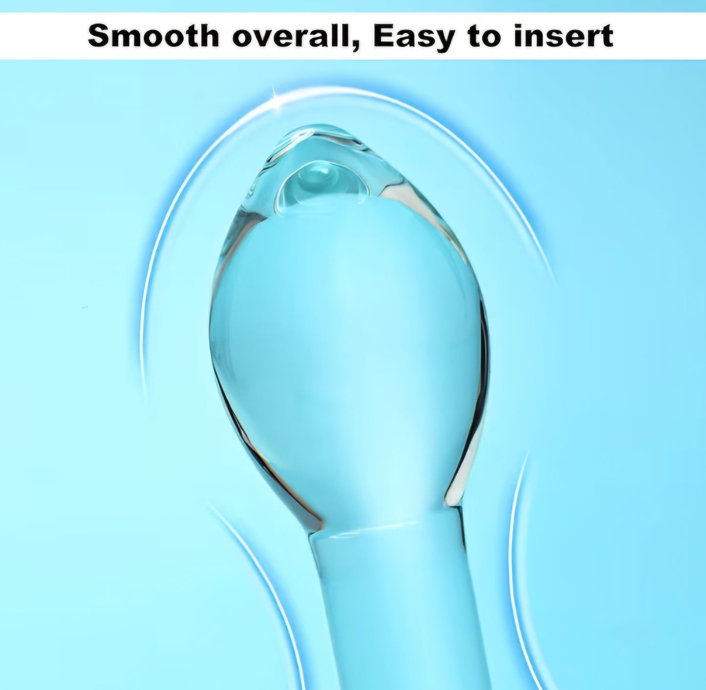 Glass Butt Plug Training Kit for Beginners, 3 Pcs Crystal Anal Plug Set Clear Buttplugs for Couples Gay Lesbian Play, Glass Sex Toys for Adult Couple Women Men Lesbian Gay