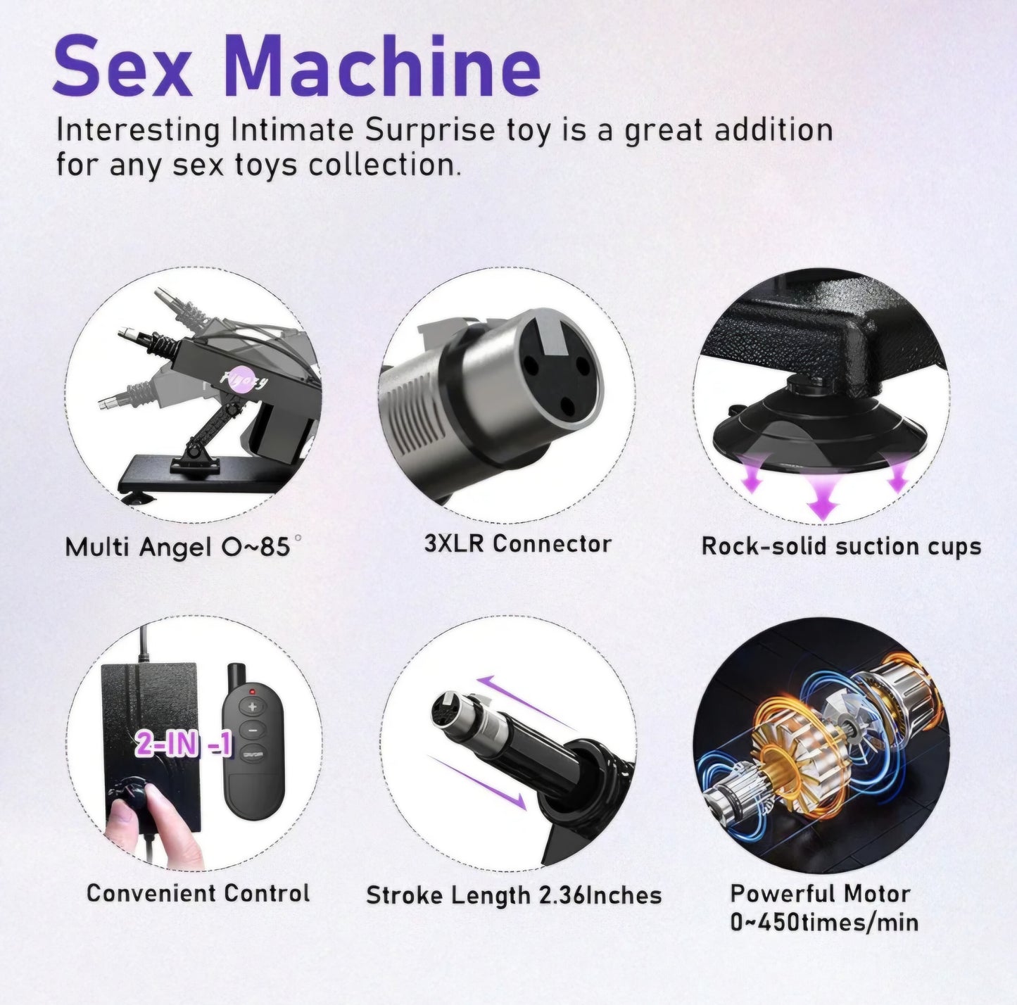 Sex Machine Automatic Dildo Machine for Women, Thrusting Sex Toys Fuck Machine with Remote Controller, Masturbation Machine Realistic Dildos with 3xlr Connector Adult Toys Vagina Anal Sex Stimulation