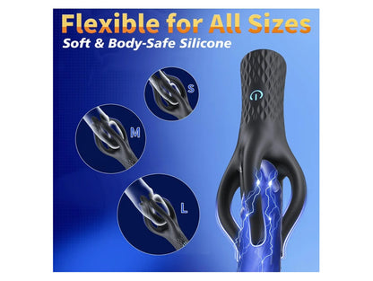 Male Sex Toys Penis Vibrator for Glans Prolong Endurance,360 Wrapping Tentacle Male Masturbator Stroker with 10 Vibrating Modes for Penis Clit Nipple Stimulation,Adult Sex Toy for Men Women Couples