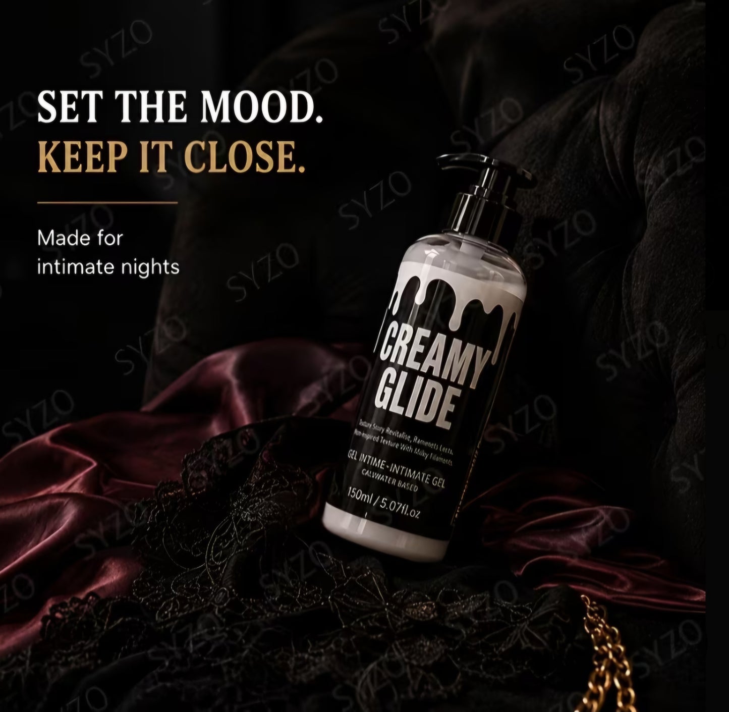 Creamy Glide Water-Based Intimate Gel Lubricant (150 ml / 5.07 fl oz)