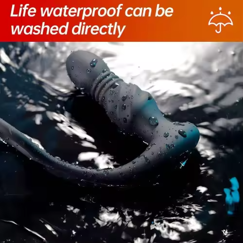 App Controlled Thrusting Anal Prostate Massager Anal Plug Male Men Gay with Penis Cock Ring