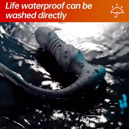 App Controlled Thrusting Anal Prostate Massager Anal Plug Male Men Gay with Penis Cock Ring