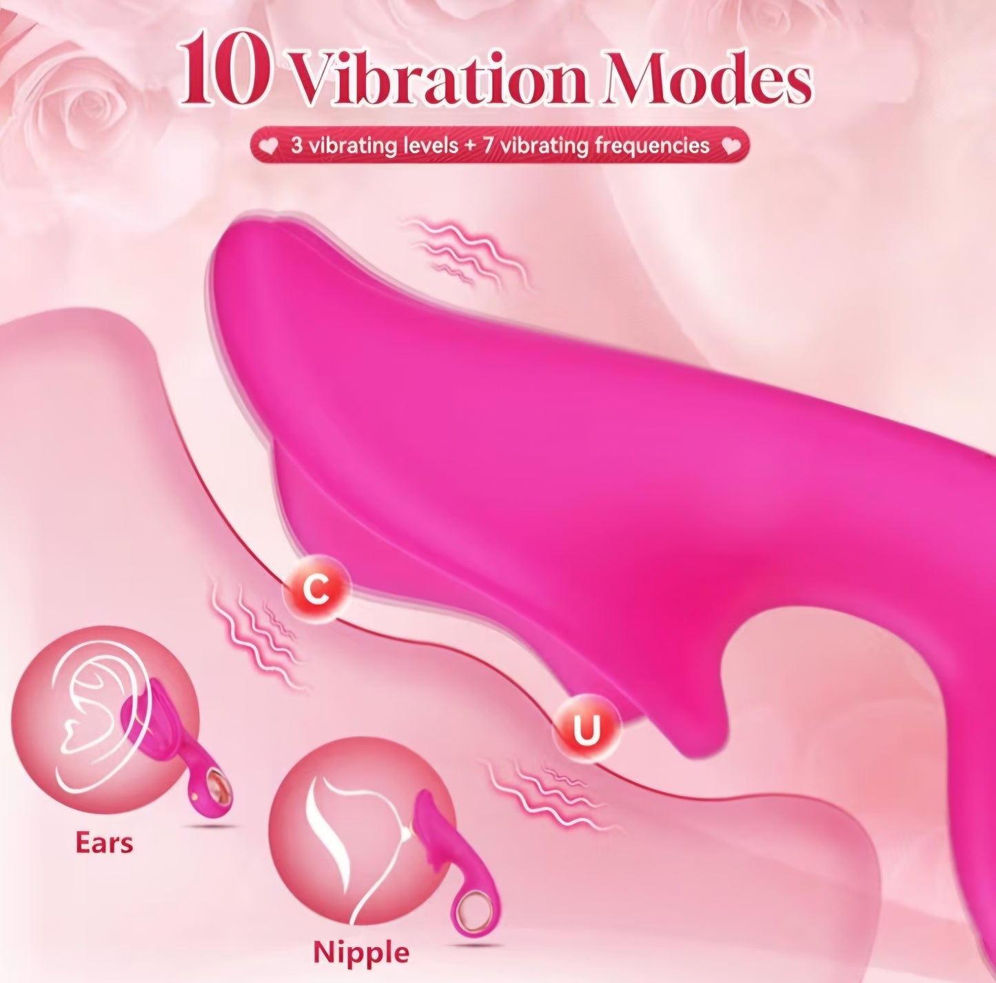 Sex Toys Vibrator Wand - Adult Toys Mini Vibrator with 10 Vibration Modes, Female Sex Toy Vibrators for Clitoral and Nipple Stimulation, Vibrators Adult Sex Toys & Games for Women Couple