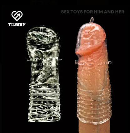 5 Piece Reusable Wolf Condom Sleeve