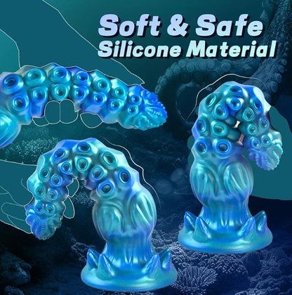 9.7in Huge Monster Tentacle Dildo, Big Fantasy Alien Knot Dildos
Thick Silicone Ribbed Dildo, Strong Suction Cup for G Spot & P Spot, Large Octopus Dildo, Anal Sex Toys for Women Men Couples