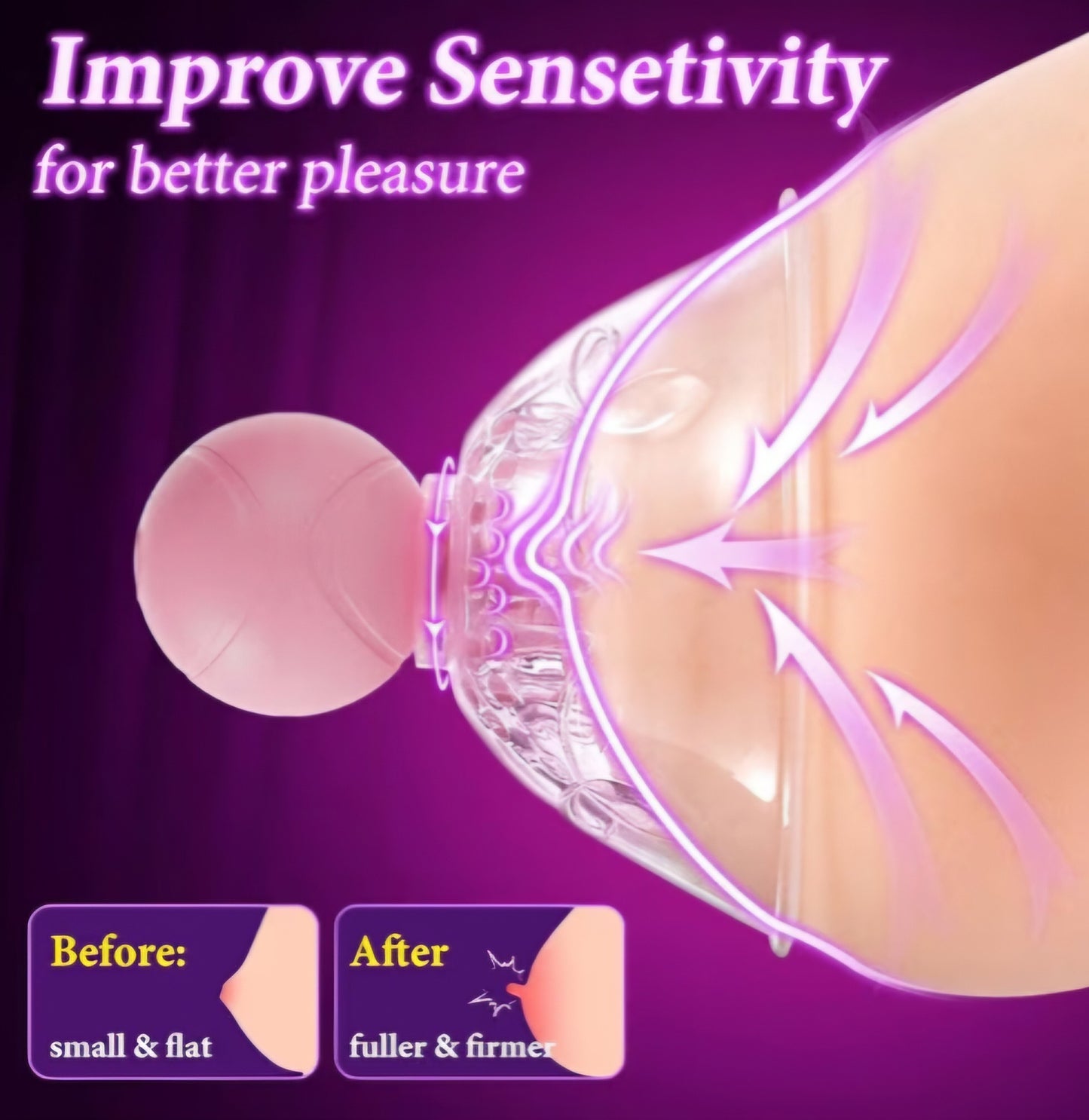 Sex Toys Nipple Vibrator for Women - 4 in 1 Nipple Stimulator with 10 Rotating Modes 2 Brushes Heads, Silicone Detachable Nipple Toys Pink Massager Clamps Adult Sex Toy juguetes sexuales