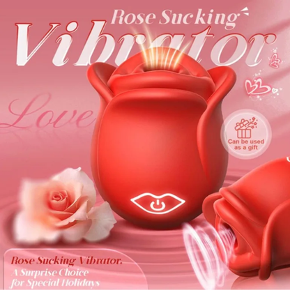 App-Controlled Rose Sucking Vibrator – Waterproof Magnetic Rechargeable Oral Stimulator with Custom DIY Rhythm Modes (Available June 13th)